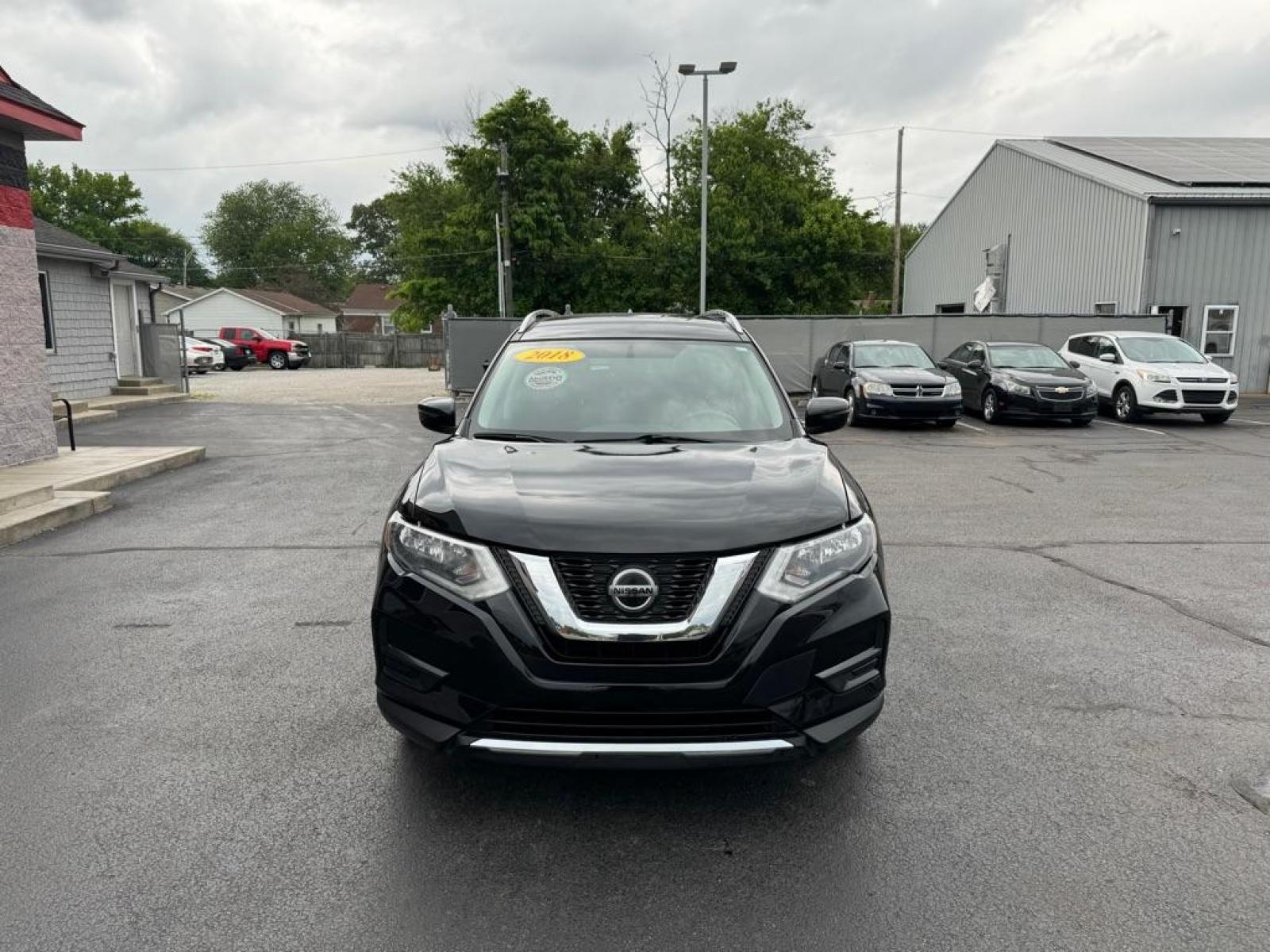 2018 BLACK NISSAN ROGUE S (KNMAT2MV6JP) with an 2.5L engine, Continuously Variable transmission, located at 3100 Covert Avenue, Evansville, IN, 47714, (812) 473-4492, 37.955418, -87.512238 - Photo #1