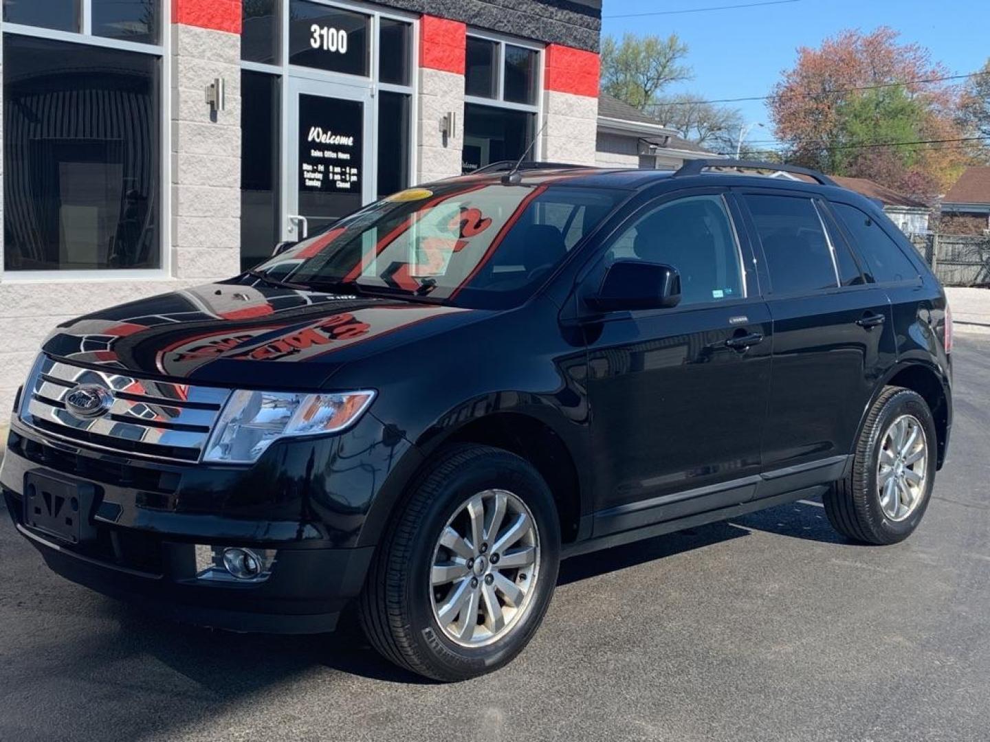 2010 BLACK FORD EDGE SEL (2FMDK3JC6AB) with an 3.5L engine, Automatic transmission, located at 3100 Covert Avenue, Evansville, IN, 47714, (812) 473-4492, 37.955418, -87.512238 - Photo#1