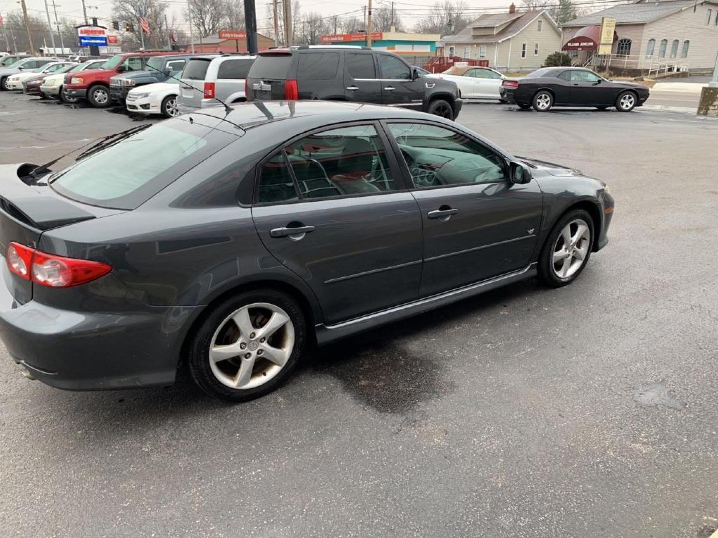 2005 GRAY MAZDA 6 S (1YVHP84D855) with an 3.0L engine, Automatic transmission, located at 3100 Covert Avenue, Evansville, IN, 47714, (812) 473-4492, 37.955418, -87.512238 - Photo#2