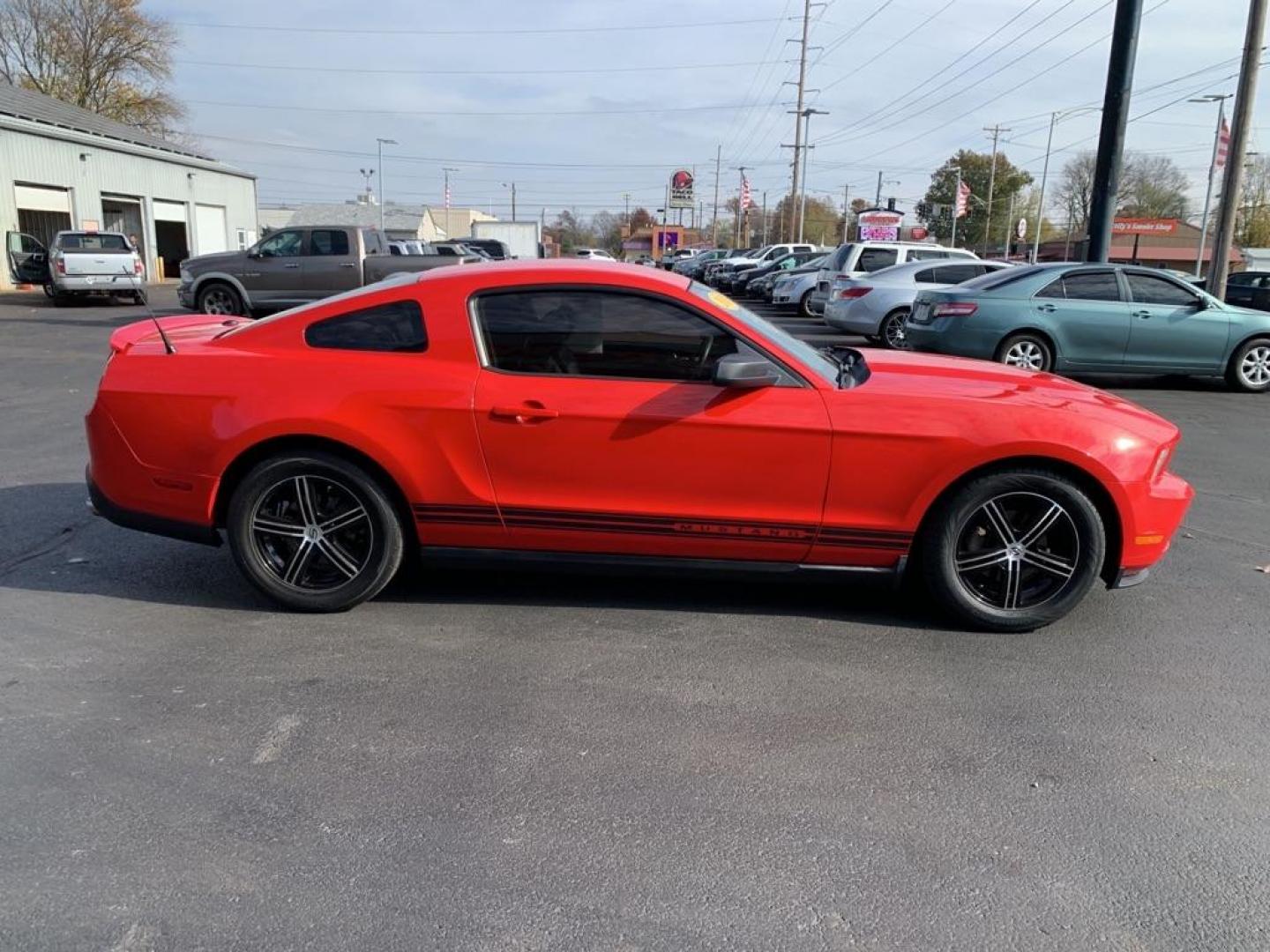 2010 RED FORD MUSTANG (1ZVBP8AN3A5) with an 4.0L engine, Automatic transmission, located at 3100 Covert Avenue, Evansville, IN, 47714, (812) 473-4492, 37.955418, -87.512238 - Photo#2