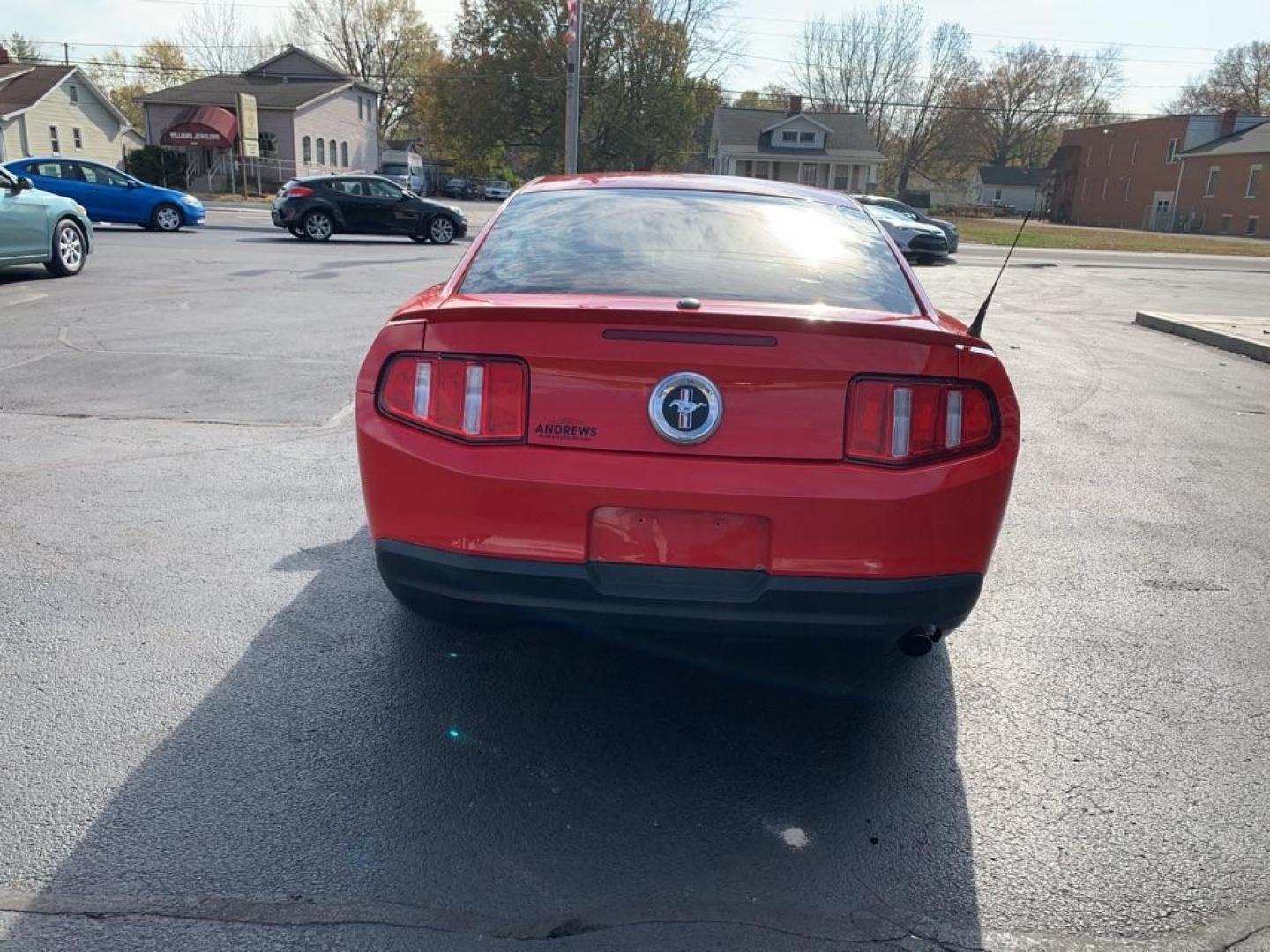 2010 RED FORD MUSTANG (1ZVBP8AN3A5) with an 4.0L engine, Automatic transmission, located at 3100 Covert Avenue, Evansville, IN, 47714, (812) 473-4492, 37.955418, -87.512238 - Photo#3