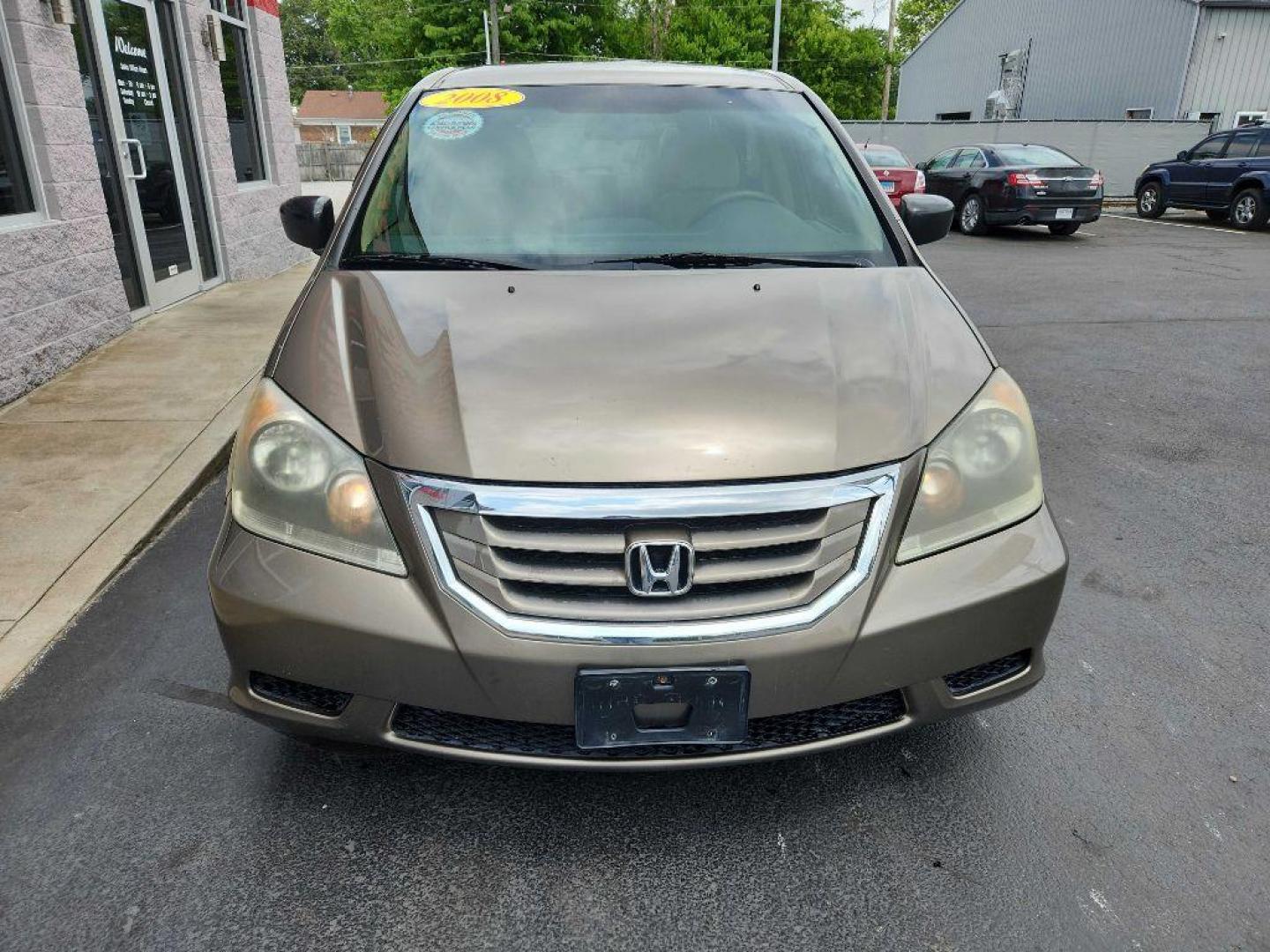 2008 GOLD HONDA ODYSSEY LX (5FNRL38278B) with an 3.5L engine, Automatic transmission, located at 3100 Covert Avenue, Evansville, IN, 47714, (812) 473-4492, 37.955418, -87.512238 - Photo#1