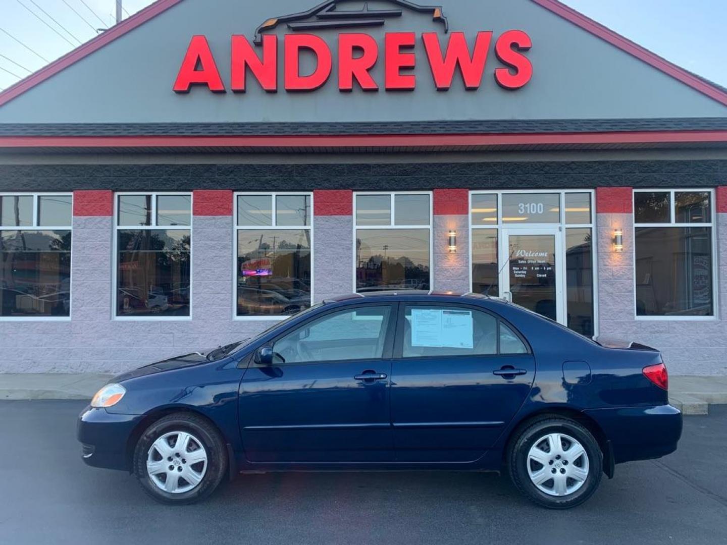 2008 BLUE TOYOTA COROLLA LE (2T1BR30E68C) with an 1.8L engine, Automatic transmission, located at 3100 Covert Avenue, Evansville, IN, 47714, (812) 473-4492, 37.955418, -87.512238 - Photo#0