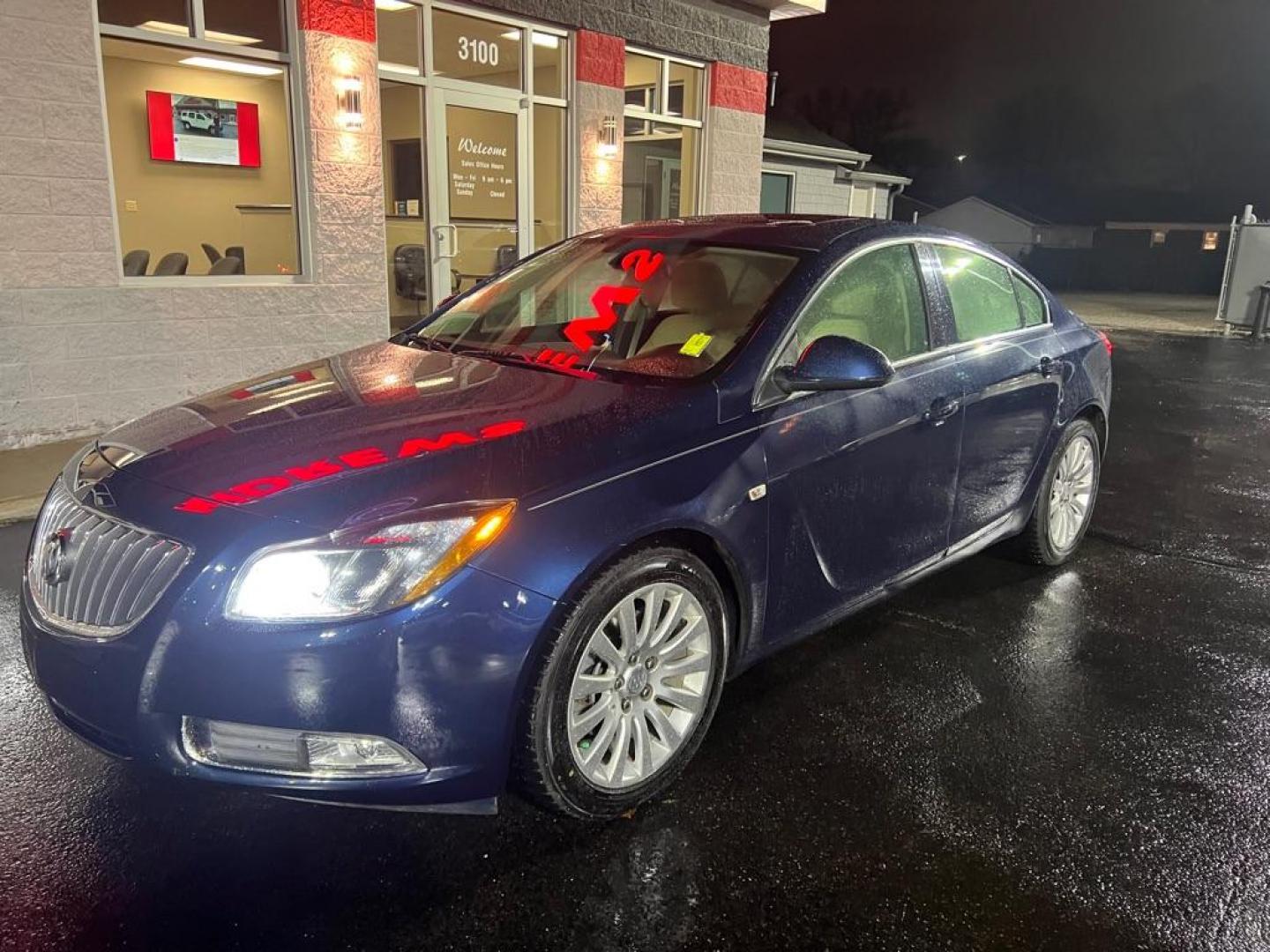 2011 BLUE BUICK REGAL CXL (W04GX5GV0B1) with an 2.0L engine, Automatic transmission, located at 3100 Covert Avenue, Evansville, IN, 47714, (812) 473-4492, 37.955418, -87.512238 - Photo#2