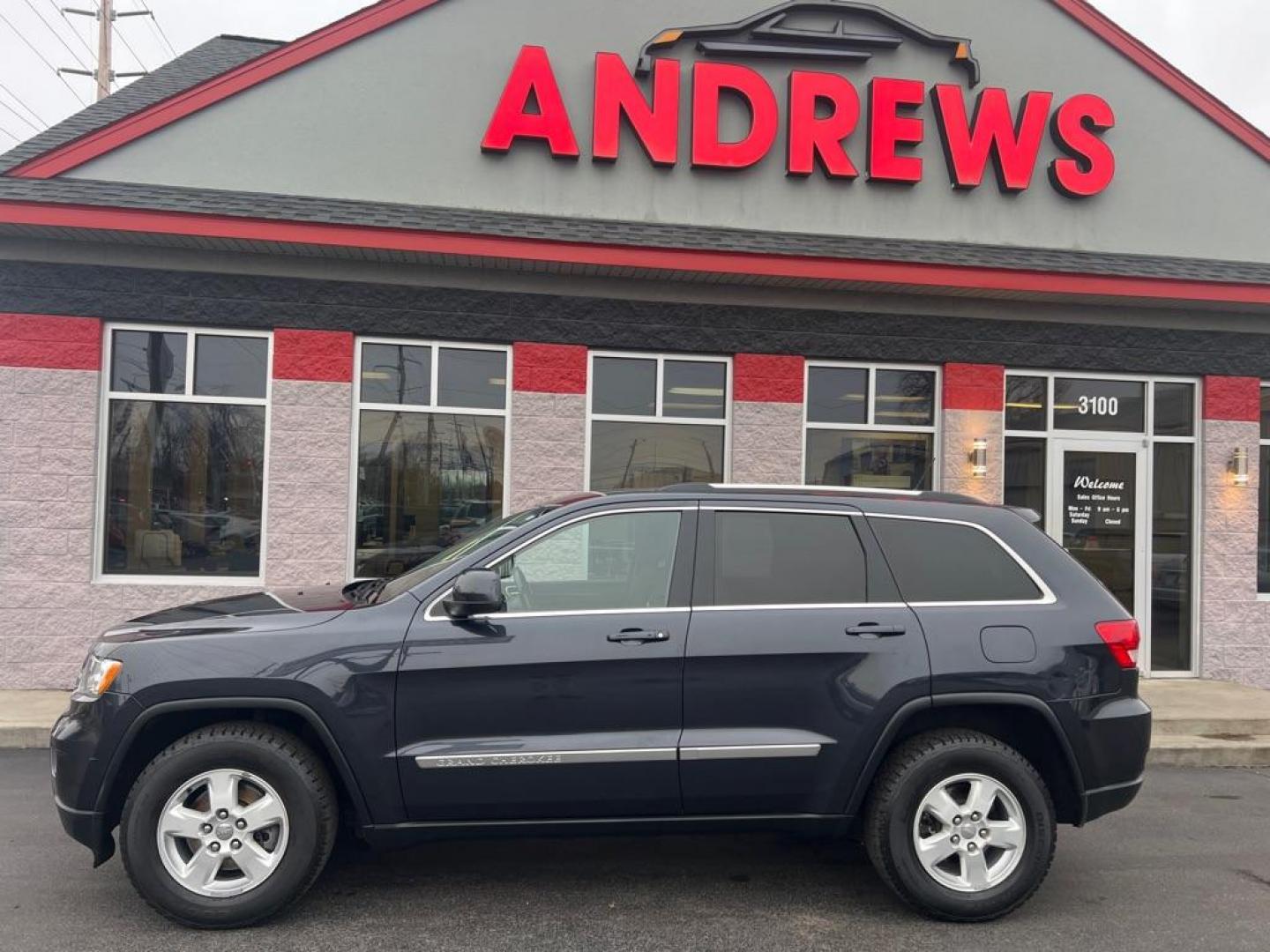 2012 BLUE JEEP GRAND CHEROKEE LAREDO (1C4RJFAG3CC) with an 3.6L engine, Automatic transmission, located at 3100 Covert Avenue, Evansville, IN, 47714, (812) 473-4492, 37.955418, -87.512238 - Photo#0