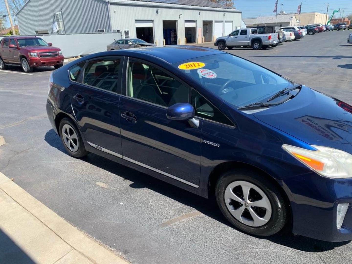 2012 BLUE TOYOTA PRIUS (JTDKN3DU3C1) with an 1.8L engine, Continuously Variable transmission, located at 3100 Covert Avenue, Evansville, IN, 47714, (812) 473-4492, 37.955418, -87.512238 - Photo#2