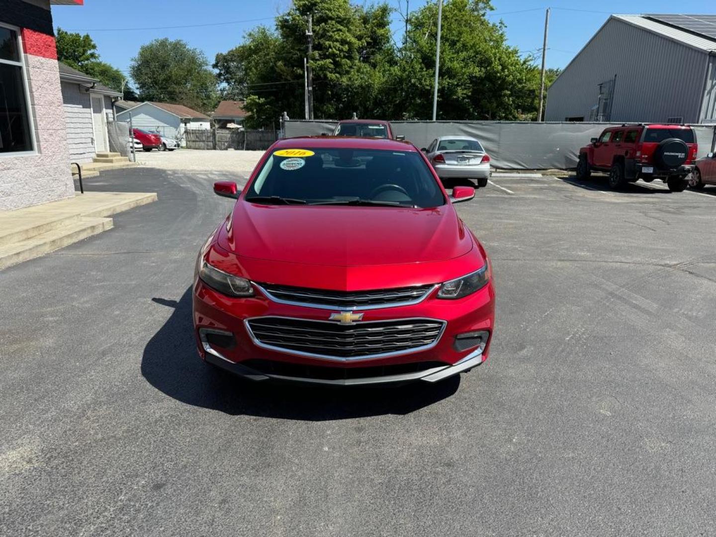 2016 RED CHEVROLET MALIBU LT (1G1ZE5ST7GF) with an 1.5L engine, Automatic transmission, located at 3100 Covert Avenue, Evansville, IN, 47714, (812) 473-4492, 37.955418, -87.512238 - Photo#1