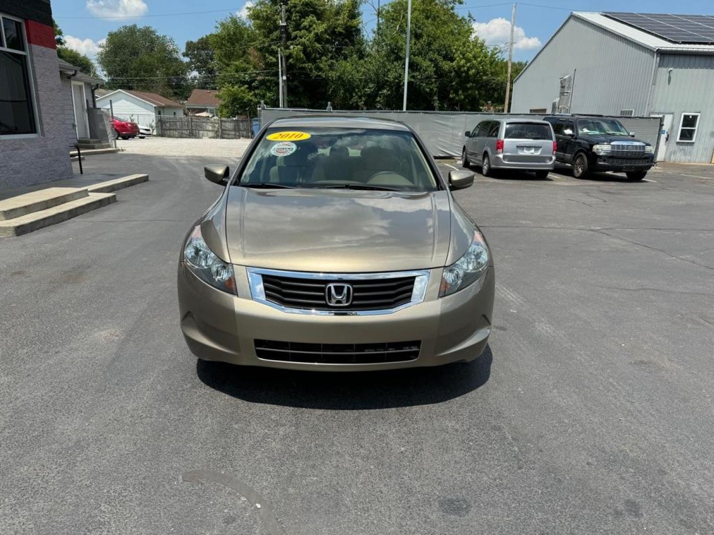 2010 GOLD HONDA ACCORD LX (1HGCP2F39AA) with an 2.4L engine, Automatic transmission, located at 3100 Covert Avenue, Evansville, IN, 47714, (812) 473-4492, 37.955418, -87.512238 - Photo#1