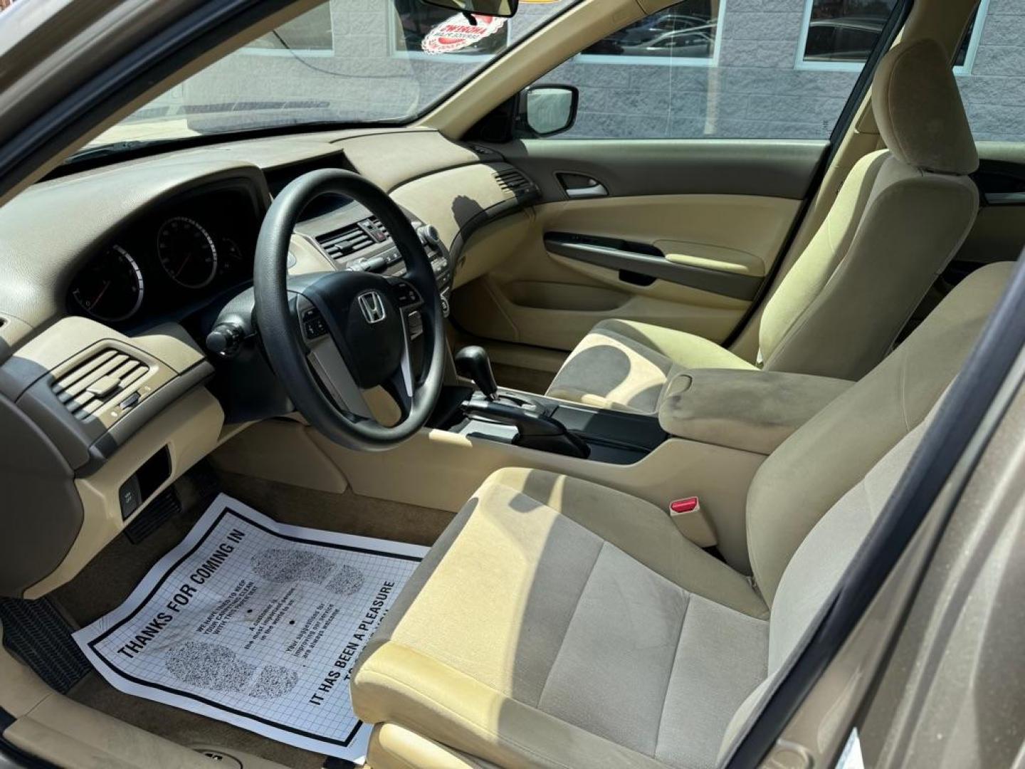 2010 GOLD HONDA ACCORD LX (1HGCP2F39AA) with an 2.4L engine, Automatic transmission, located at 3100 Covert Avenue, Evansville, IN, 47714, (812) 473-4492, 37.955418, -87.512238 - Photo#4