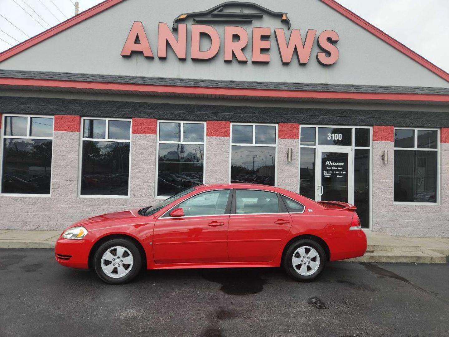 2009 RED CHEVROLET IMPALA 1LT (2G1WT57N791) with an 3.5L engine, Automatic transmission, located at 3100 Covert Avenue, Evansville, IN, 47714, (812) 473-4492, 37.955418, -87.512238 - Photo#0