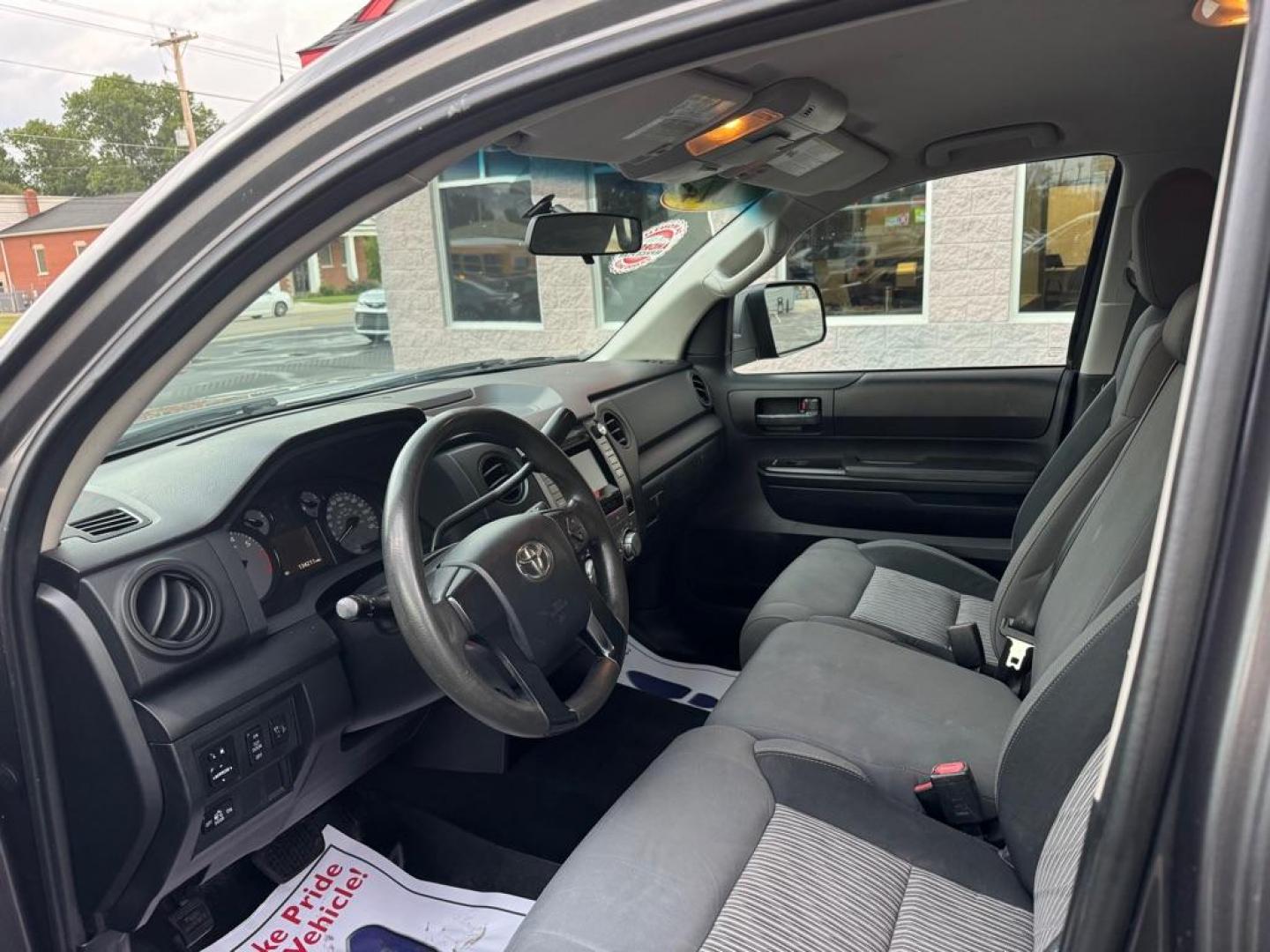 2014 BLACK TOYOTA TUNDRA DOUBLE CAB SR/SR5 (5TFRM5F18EX) with an 4.6L engine, Automatic transmission, located at 3100 Covert Avenue, Evansville, IN, 47714, (812) 473-4492, 37.955418, -87.512238 - Photo#4