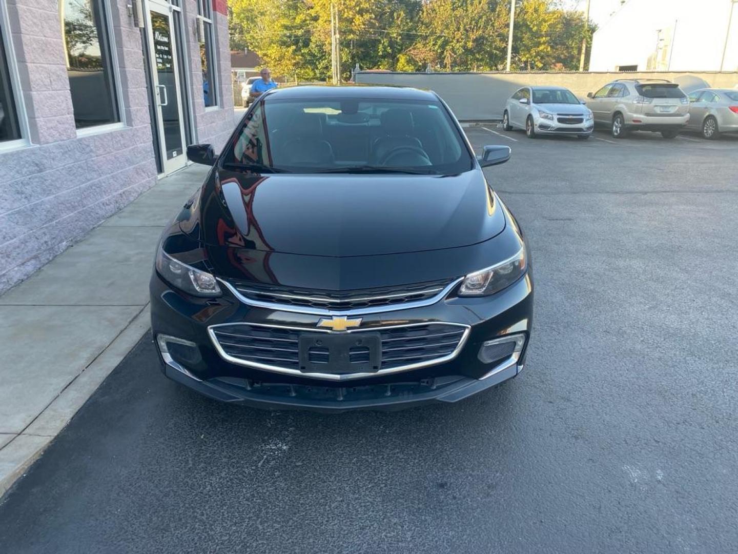 2016 BLACK CHEVROLET MALIBU LT (1G1ZE5ST4GF) with an 1.5L engine, Automatic transmission, located at 3100 Covert Avenue, Evansville, IN, 47714, (812) 473-4492, 37.955418, -87.512238 - Photo#1