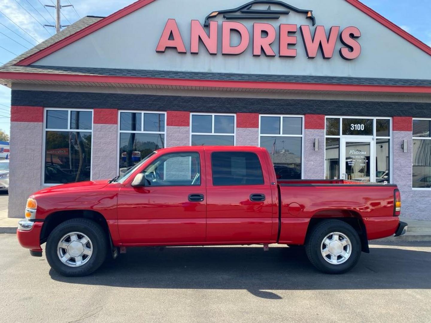 2006 RED GMC NEW SIERRA SLE 1500 (2GTEK13T461) with an 5.3L engine, Automatic transmission, located at 3100 Covert Avenue, Evansville, IN, 47714, (812) 473-4492, 37.955418, -87.512238 - Photo#0