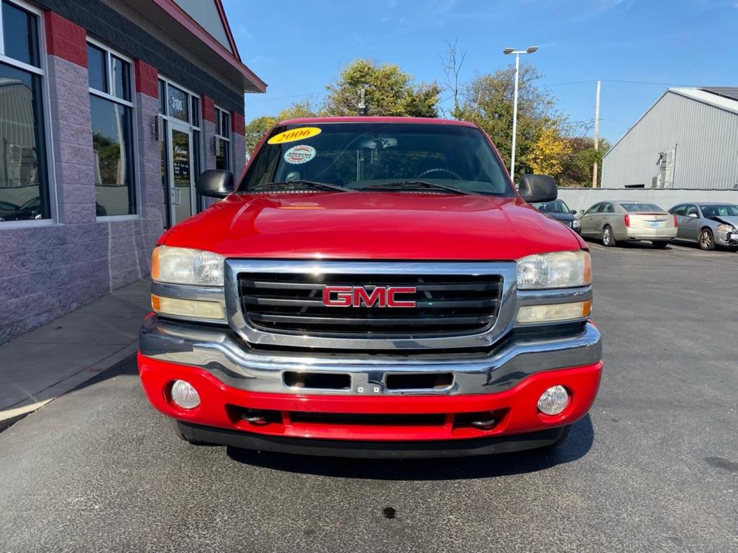 2006 RED GMC NEW SIERRA SLE 1500 (2GTEK13T461) with an 5.3L engine, Automatic transmission, located at 3100 Covert Avenue, Evansville, IN, 47714, (812) 473-4492, 37.955418, -87.512238 - Photo#1