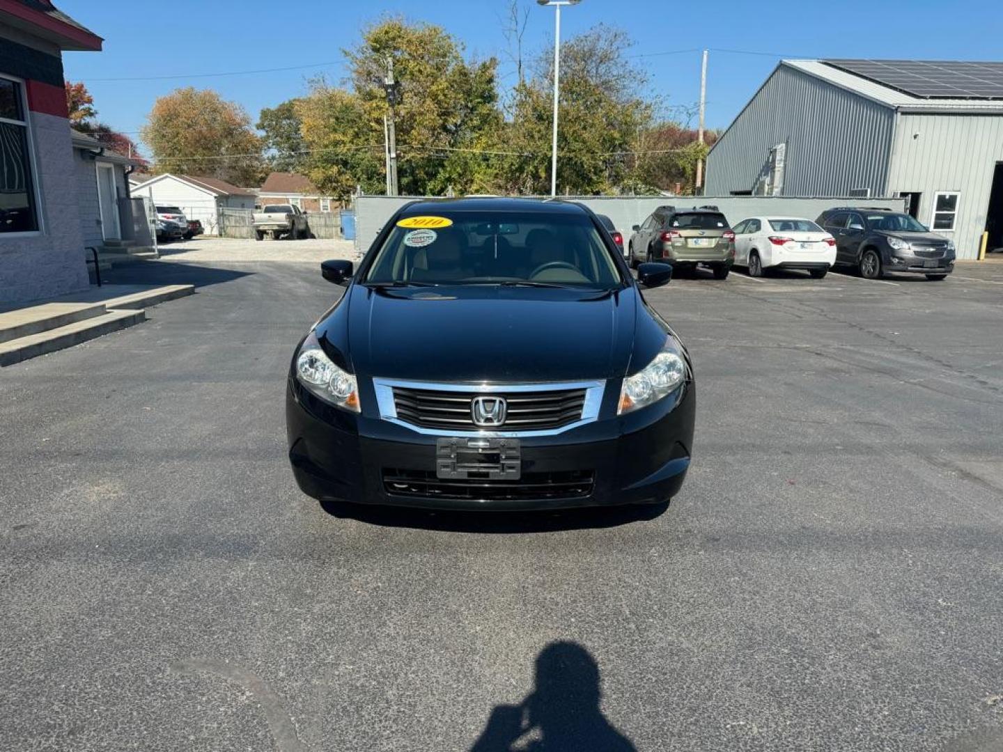 2010 BLACK HONDA ACCORD EXL (1HGCP2F83AA) with an 2.4L engine, Automatic transmission, located at 3100 Covert Avenue, Evansville, IN, 47714, (812) 473-4492, 37.955418, -87.512238 - Photo#1