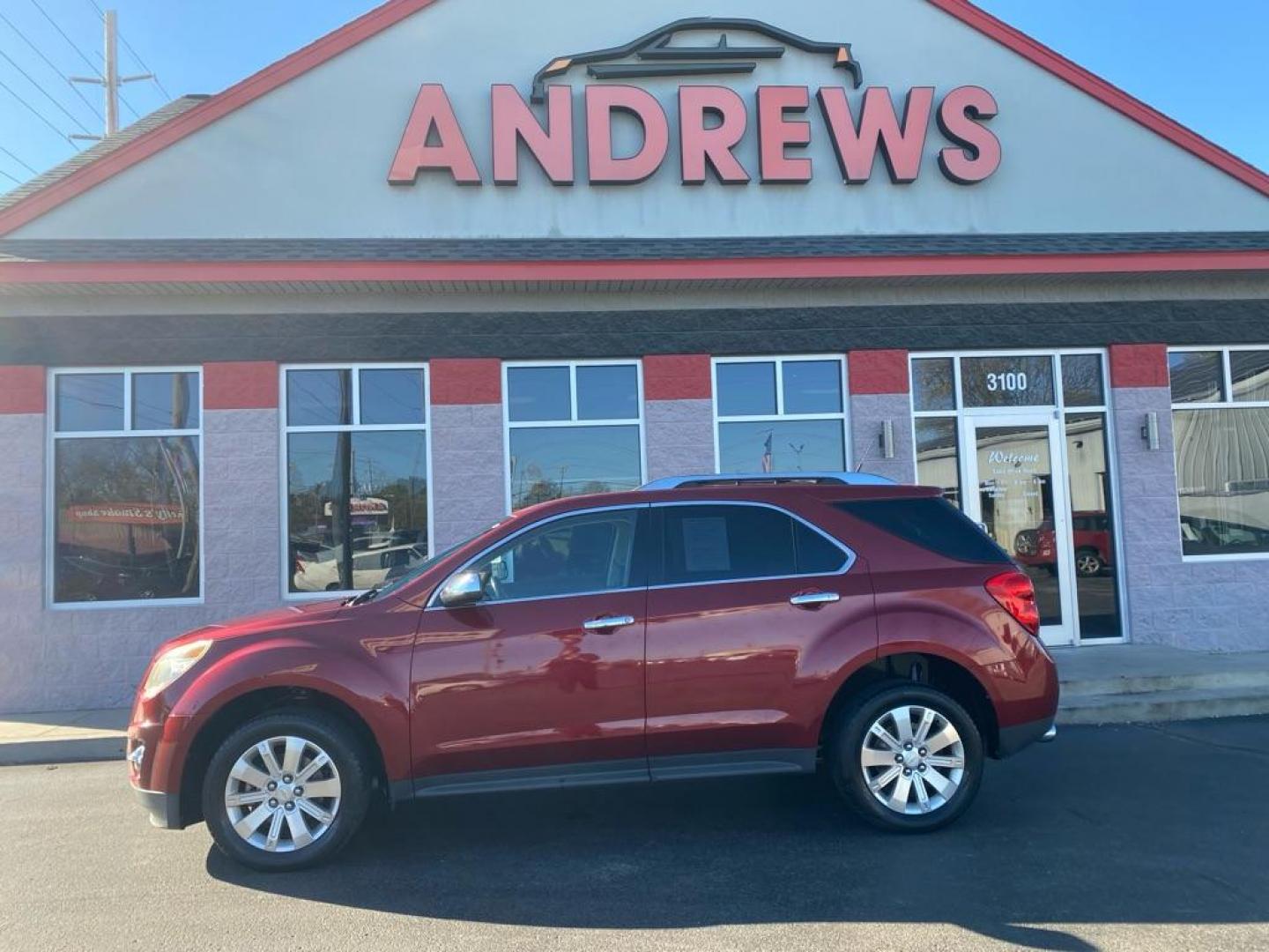 2011 RED CHEVROLET EQUINOX LT (2CNFLPE55B6) with an 3.0L engine, Automatic transmission, located at 3100 Covert Avenue, Evansville, IN, 47714, (812) 473-4492, 37.955418, -87.512238 - Photo#0