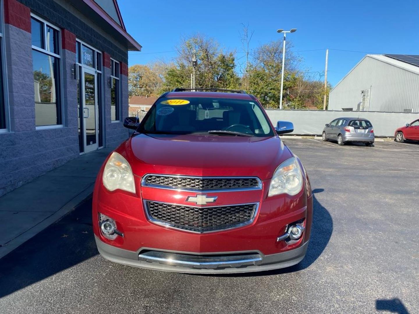 2011 RED CHEVROLET EQUINOX LT (2CNFLPE55B6) with an 3.0L engine, Automatic transmission, located at 3100 Covert Avenue, Evansville, IN, 47714, (812) 473-4492, 37.955418, -87.512238 - Photo#1