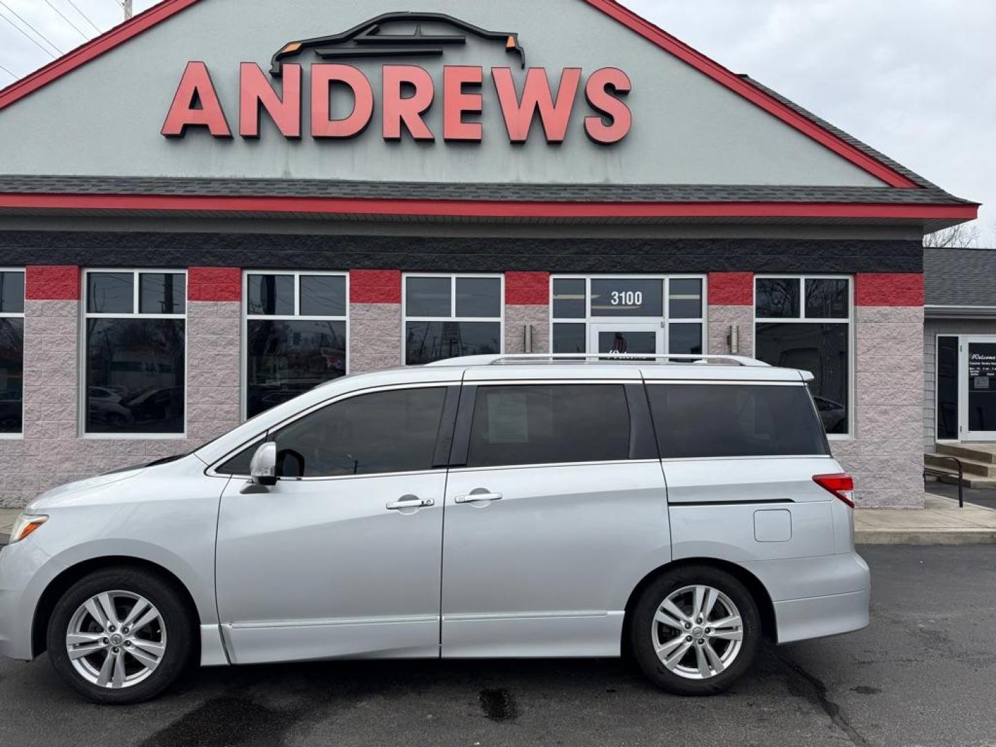 2013 SILVER NISSAN QUEST S (JN8AE2KP2D9) with an 3.5L engine, Continuously Variable transmission, located at 3100 Covert Avenue, Evansville, IN, 47714, (812) 473-4492, 37.955418, -87.512238 - Photo#0