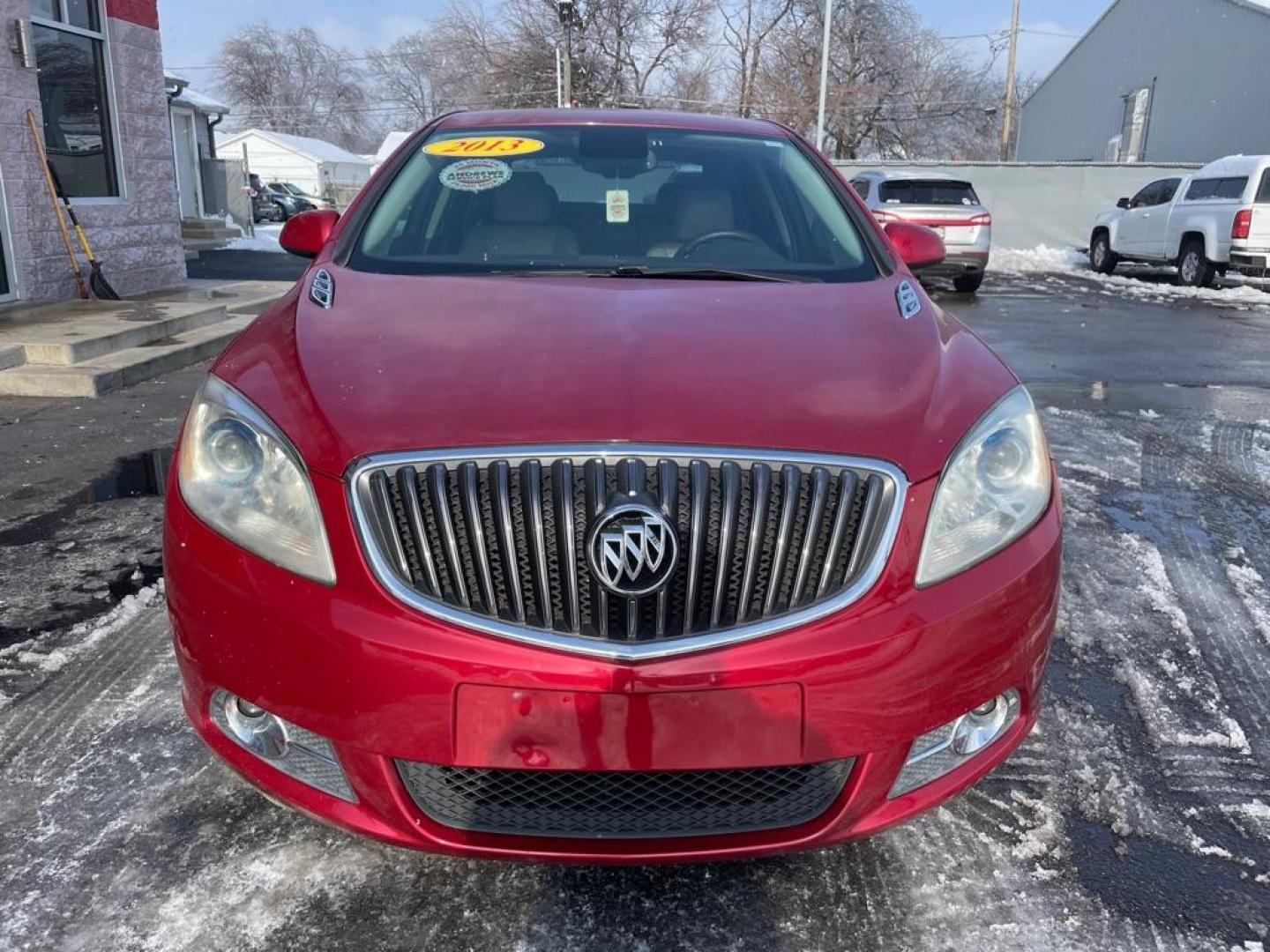 2013 RED BUICK VERANO CONVENIENCE (1G4PR5SK5D4) with an 2.4L engine, Automatic transmission, located at 3100 Covert Avenue, Evansville, IN, 47714, (812) 473-4492, 37.955418, -87.512238 - Photo#1