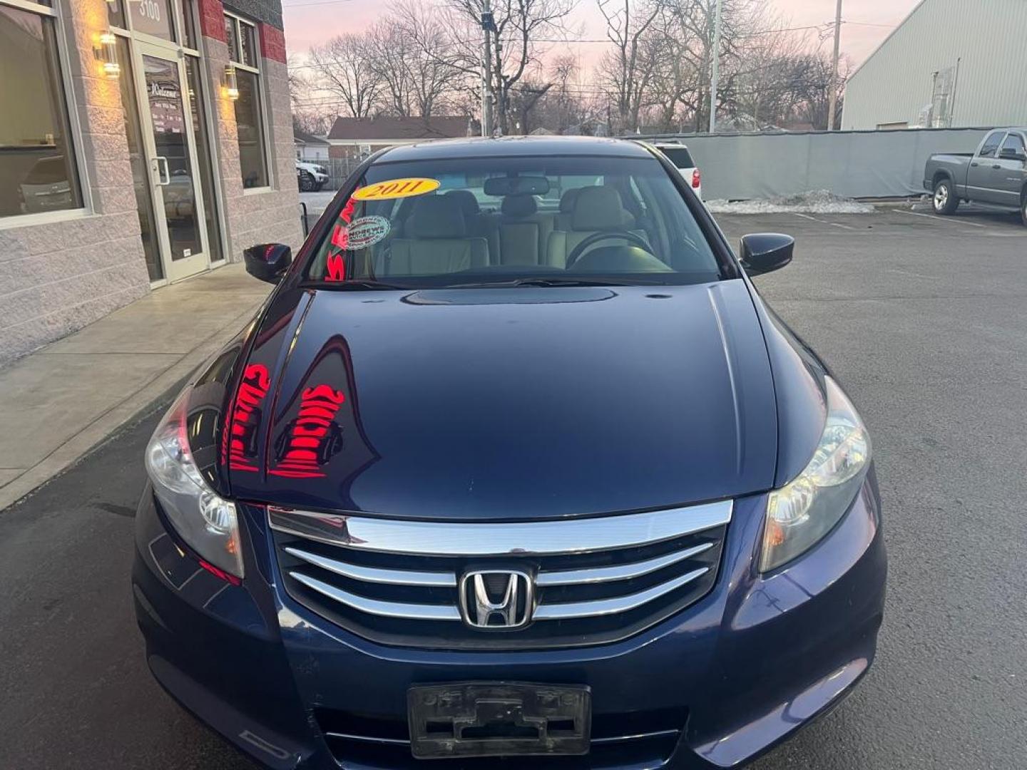 2011 BLUE HONDA ACCORD EXL (1HGCP2F86BA) with an 2.4L engine, Automatic transmission, located at 3100 Covert Avenue, Evansville, IN, 47714, (812) 473-4492, 37.955418, -87.512238 - Photo#1