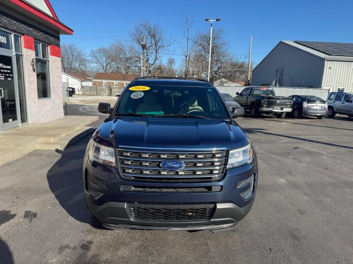 2016 BLUE FORD EXPLORER (1FM5K8BH8GG) with an 2.3L engine, Automatic transmission, located at 3100 Covert Avenue, Evansville, IN, 47714, (812) 473-4492, 37.955418, -87.512238 - Photo#1