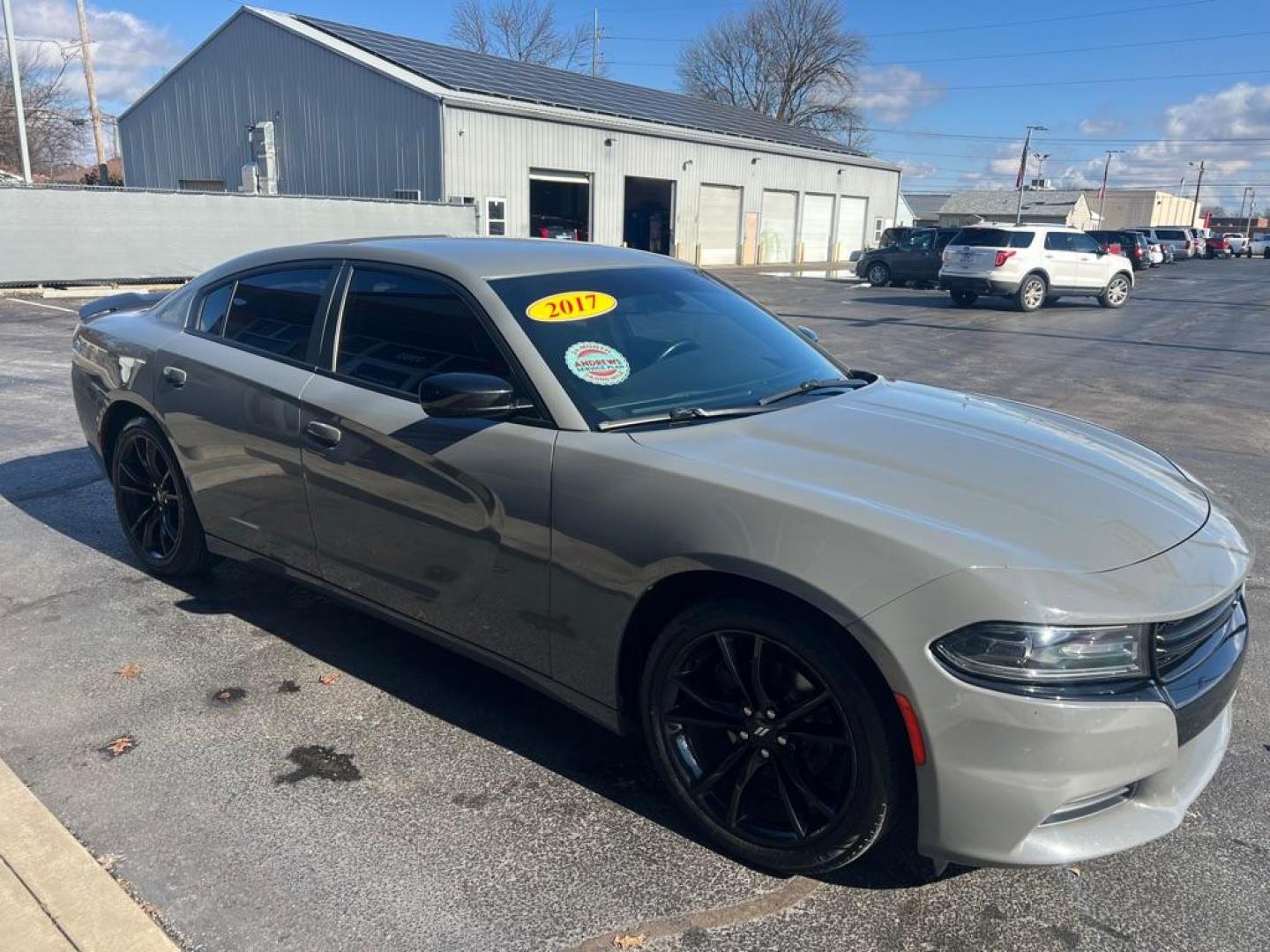 2017 GRAY DODGE CHARGER SE (2C3CDXBG4HH) with an 3.6L engine, Automatic transmission, located at 3100 Covert Avenue, Evansville, IN, 47714, (812) 473-4492, 37.955418, -87.512238 - Photo#2