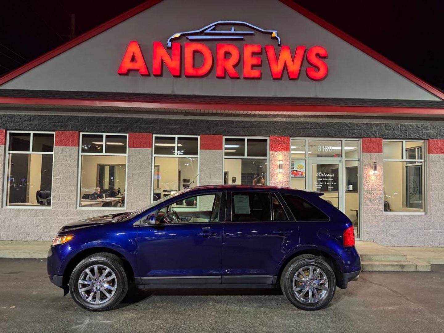 2011 BLUE FORD EDGE LIMITED (2FMDK3KC3BB) with an 3.5L engine, Automatic transmission, located at 3100 Covert Avenue, Evansville, IN, 47714, (812) 473-4492, 37.955418, -87.512238 - Photo#0