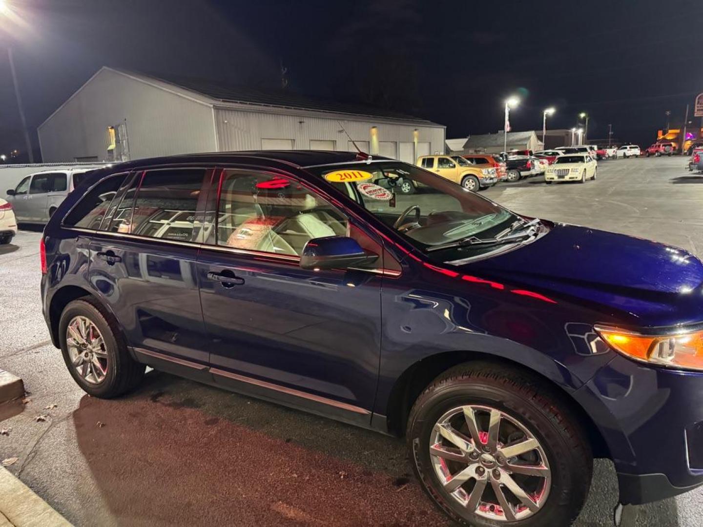 2011 BLUE FORD EDGE LIMITED (2FMDK3KC3BB) with an 3.5L engine, Automatic transmission, located at 3100 Covert Avenue, Evansville, IN, 47714, (812) 473-4492, 37.955418, -87.512238 - Photo#2