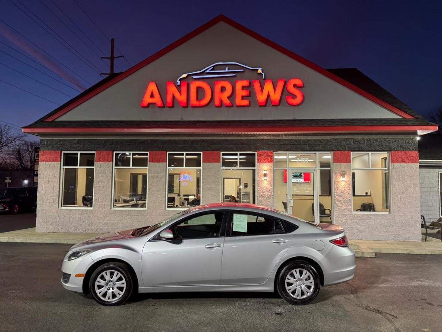 2012 SILVER MAZDA 6 I (1YVHZ8BH2C5) with an 2.5L engine, Automatic transmission, located at 3100 Covert Avenue, Evansville, IN, 47714, (812) 473-4492, 37.955418, -87.512238 - Photo#0